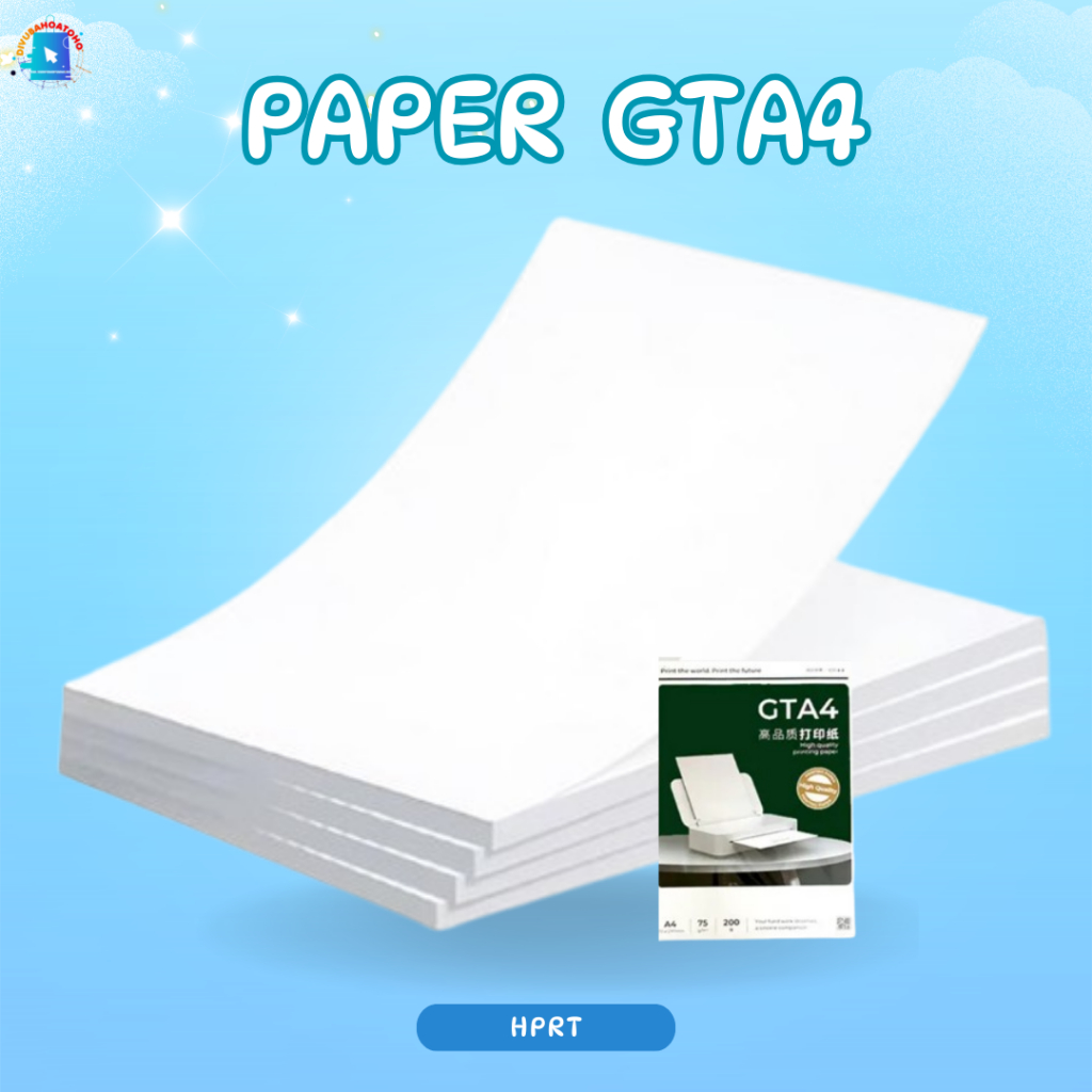 Giấy In A4 Cho Máy Hprt GT1 Chính Hãng, Độ Đậm Nét Cao, Màu Sắc Bền Đẹp, Giấy In Giá Rẻ