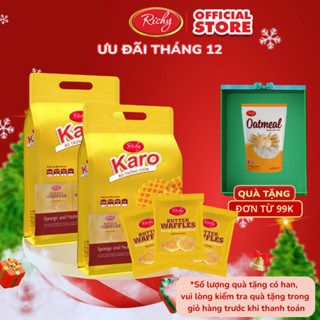   Quà Tặng Đơn 99k   BAO BÌ MỚI  Combo 2 Túi Bánh Karo Richy Bơ Trứng Giòn 150g 
