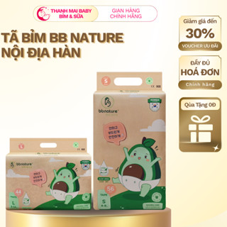  Bỉm Hữu Cơ BB Nature Hàn Quốc Dán Quần Đủ Size NB60 S56 M52 M48 L44 XL40 XXL38 Sợi Tre Organic - Thanh Mai Baby 