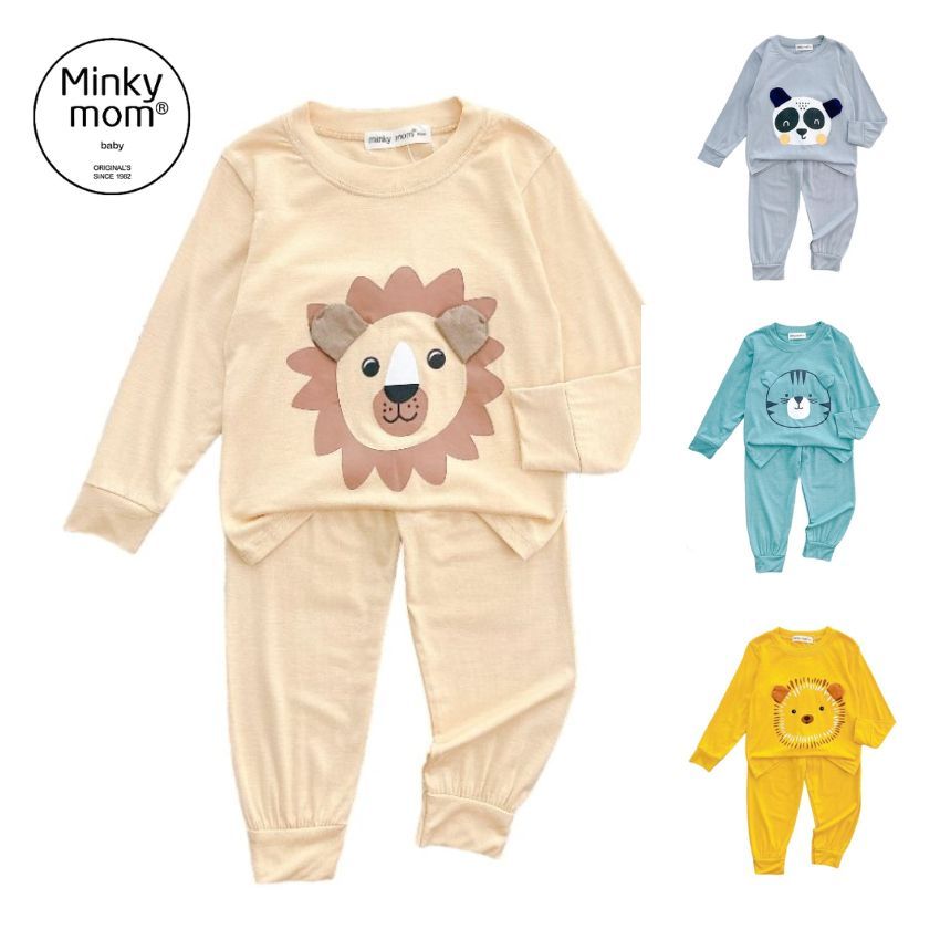 Bộ dài tay thun lạnh Minky Mom cho bé 7-28 kg TD-IN104