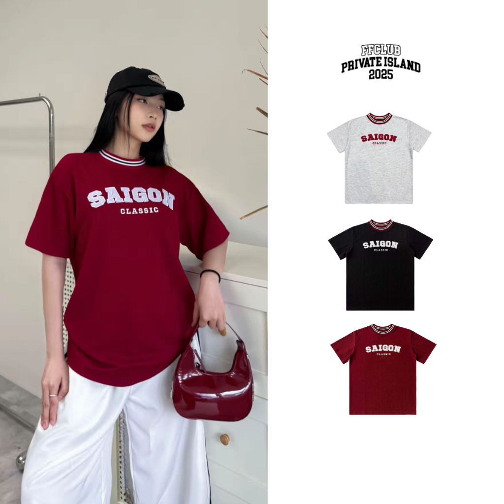 [CÓ TÁCH SET] Áo thun form Boxy WAFFLE SAIGON FFCLUB