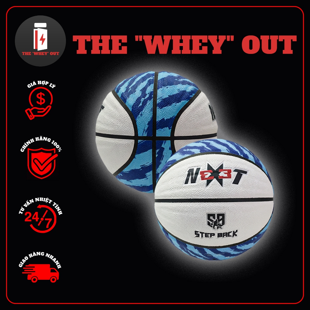 Bóng Rổ 3x3 NEXT GEN [+1 QUÀ 0đ] | Chính Hãng StepBack | Bóng Rổ Da PU Composite Thi Đấu 3x3