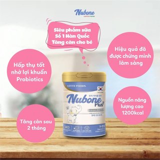 Sữa Nubone Step 1/2/Plus Hàn Quốc 750g - Đạm Whey Hữu Cơ Tiêu Hóa Tốt Tăng Đề Kháng Bé 0-10 Tuổi - Thanh Mai Baby