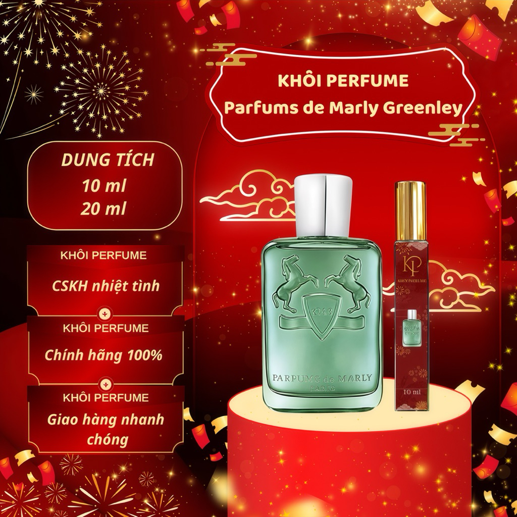 (Auth) Nước Hoa Unisex Parfums de Marly Greenley 10/20ml | Khôi Perfume