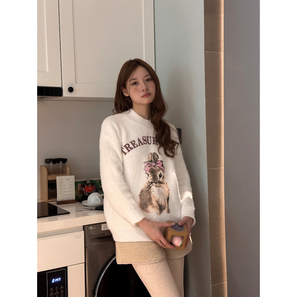 🌼 𝐉𝐨𝐞𝐥𝐥𝐚: 🐰Áo len lông thỏ Bunnie