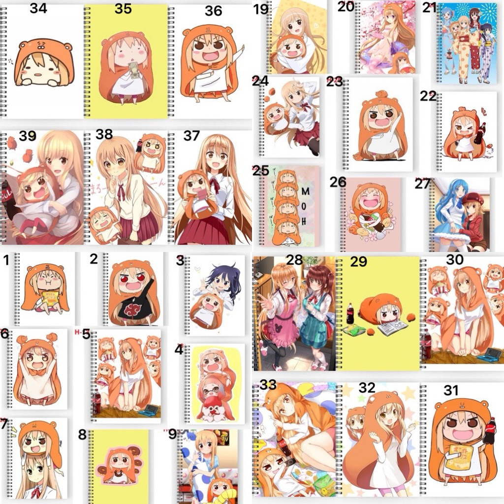 Sổ tay hình Umaru chan gáy xoắn lò xo 200 trang/ sổ Himouto Umaru-chan, umaru Doma