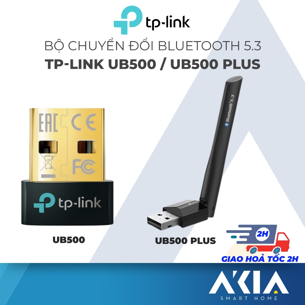 Bộ chuyển đổi Bluetooth TP-Link UB500 / UB500 Plus USB Bluetooth 5.3, nhỏ gọn tiện dụng, chính hãng