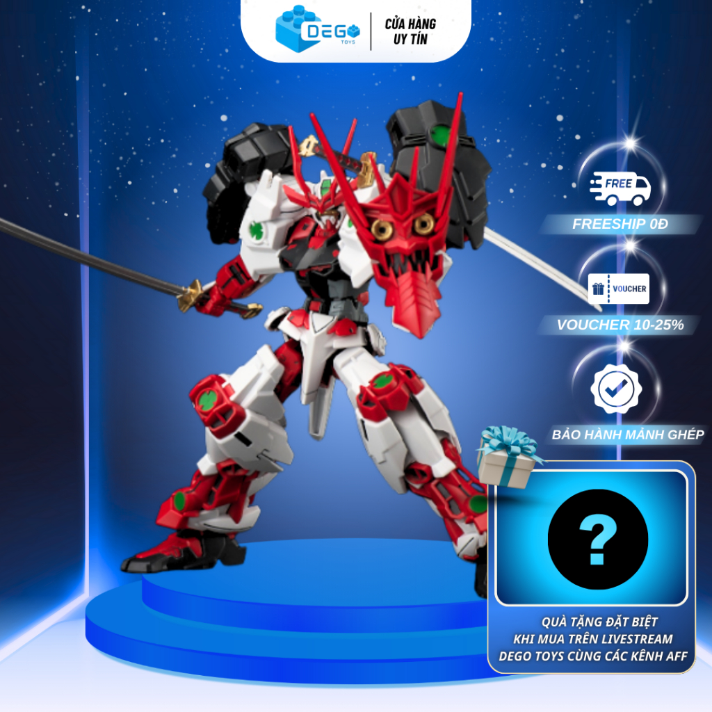 Mô hình lắp ráp Astray Red Sengoku tỉ lệ 1/144 , đồ chơi trưng bày lắp ráp astray sengoku tặng kèm d