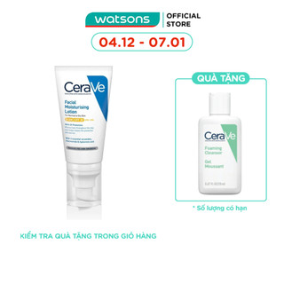  Sữa Dưỡng Ẩm Ban Ngày Cerave Facial Moisturising Lotion AM SPF50 52ml 