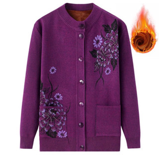  áo len cho người già_ áo khoác len nữ trung niên tặng bà tặng mẹ 