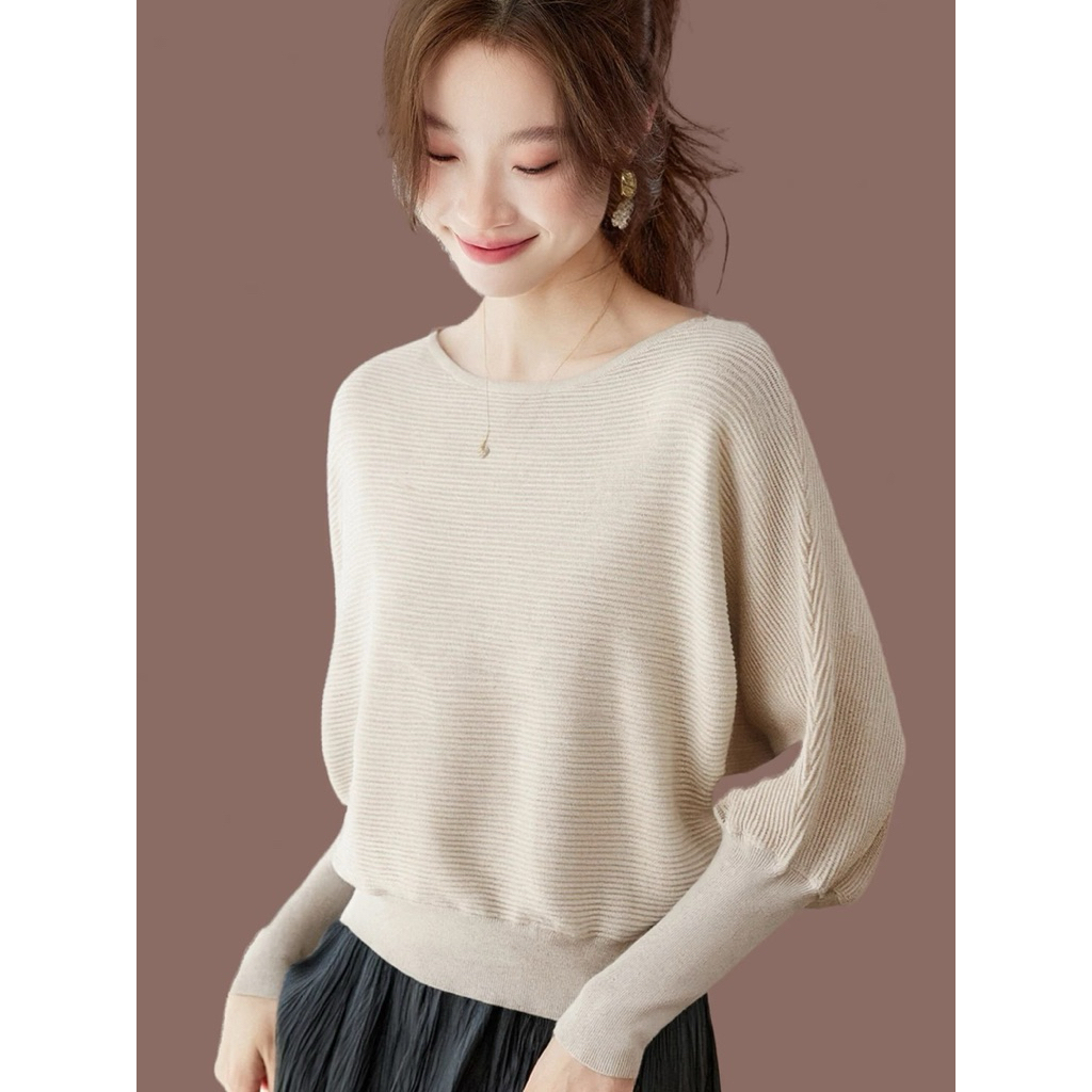 Áo Len Chất Len Lông Cừu Mịn Co giãn KiểuCánh Dơi 💋 NCSTore💋 hàng Qc