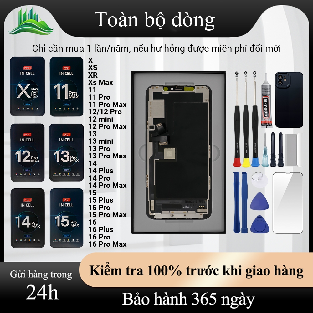 Màn hình ZY/GX-OLED chính hãng tương thích iPhoneX/XS/Xs Max/11/12/13/MINI/14/15/16/Pro/Plus/Pro Max