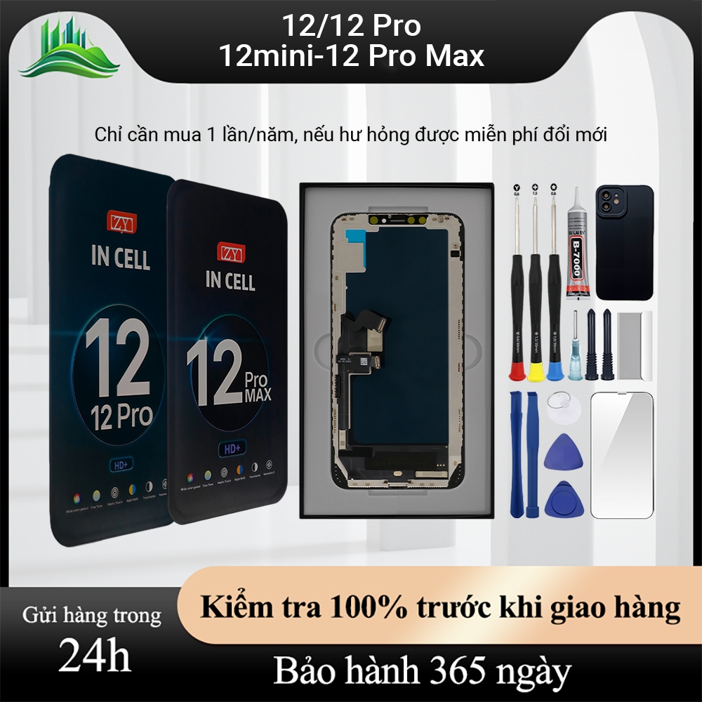 Màn hình ZY-GX chính hãng tương thích với IP 12/12 Pro/12 mini/12 Pro Max , Bảo hành 12T