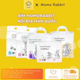   HCM  1 THÙNG tã bỉm MOMO RABBIT dán quần size S36 M32 L30 M30 L28 XL22 XXL18 