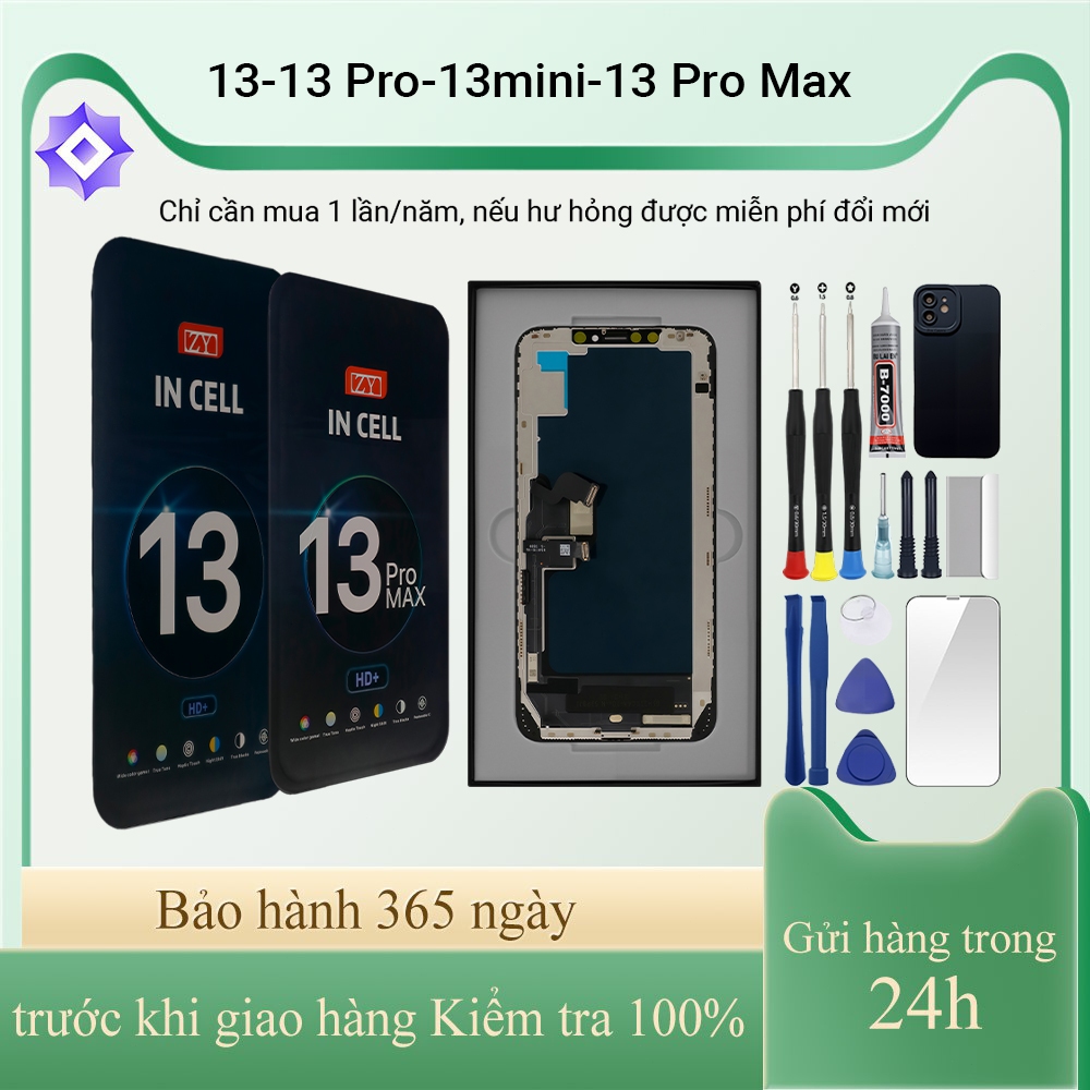 Màn hình ZY-GX chính hãng tương thích với IP 13/13 Pro/13 mini/13 Pro Max , Bảo hành 12T