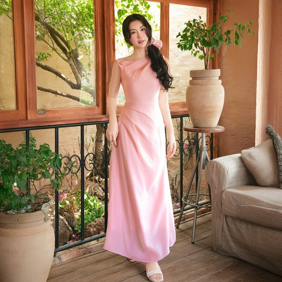 Đầm Nữ JOVEN Leia Đầm Thiết Kế Ôm Dáng A Dài