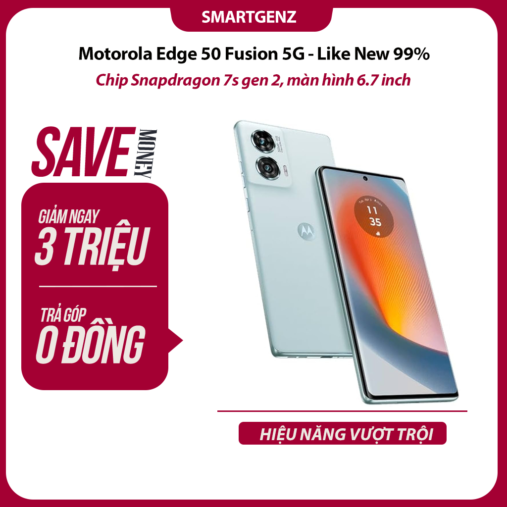 Điện thoại Motorola Edge 50 Fusion 5G - Chip Snapdragon 7s gen 2 - Hiệu Năng Mạnh Mẽ