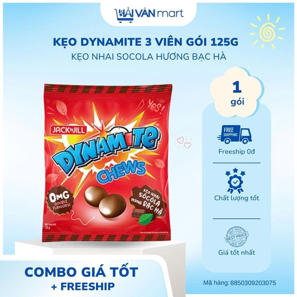Kẹo Dynamite  3 viên gói 125g