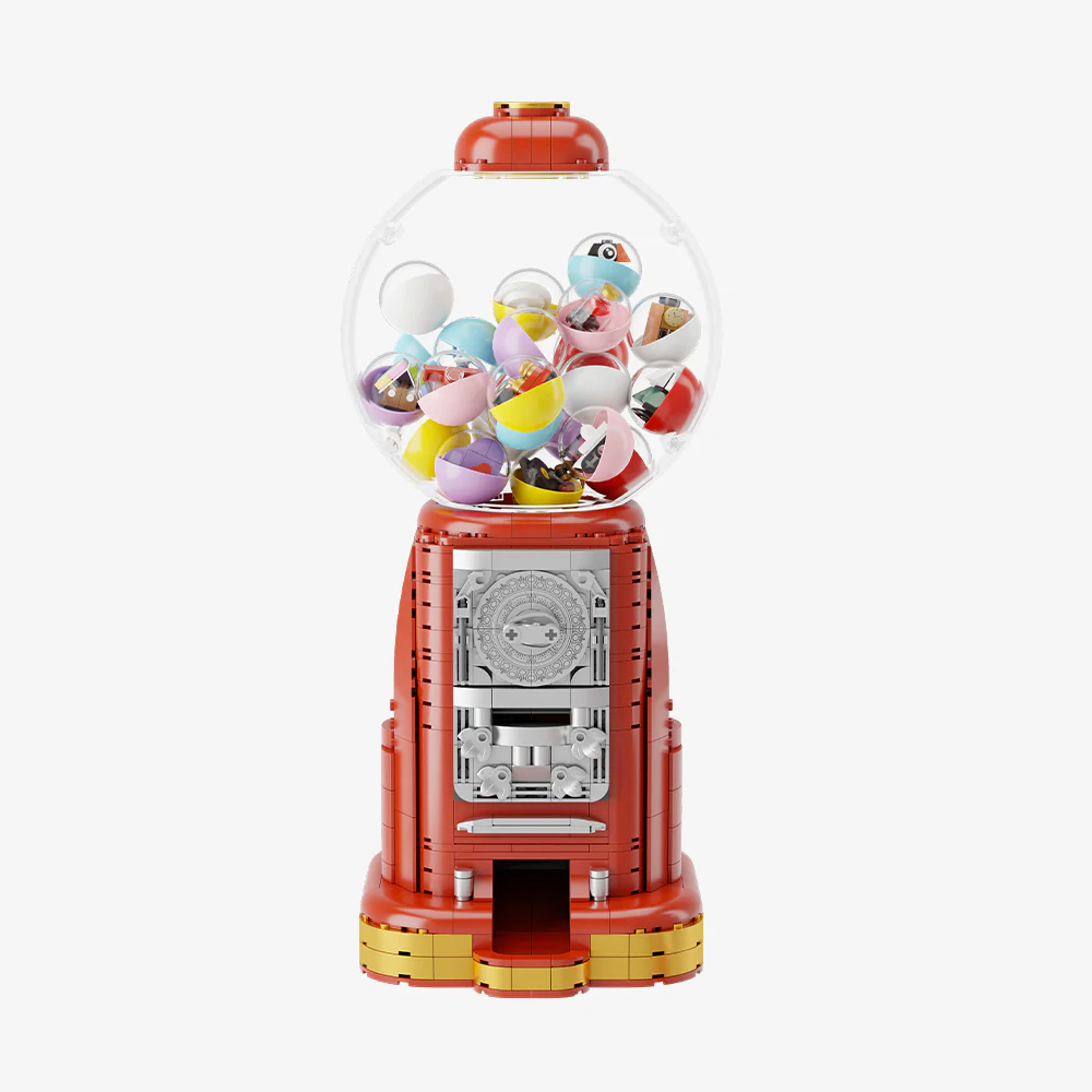 Xếp hình Pantasy : Gumball Machine Máy Bán Kẹo Tự Động Tiền Xu Kí Ức Tuổi Thơ Chil Vintage Retro