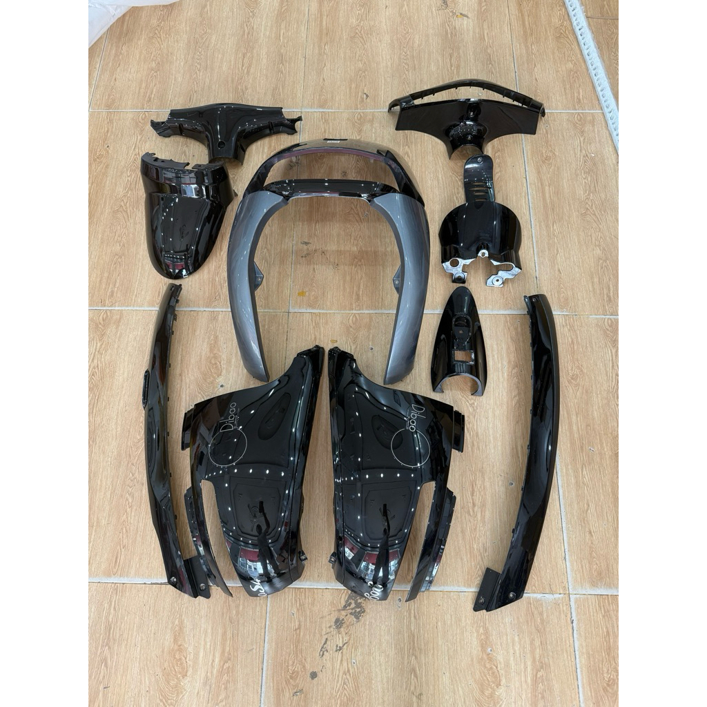 Bộ nhựa ABS Dibao gogo cross màu đen bóng