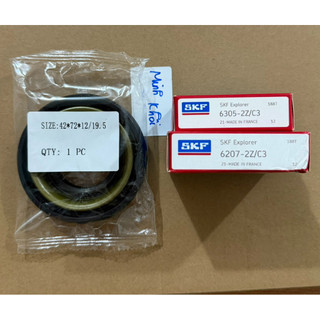 Bộ 2 Bi 1 Phớt Máy Giặt Pan@-sonic NA-148VG3, 140VS4, V90FX1, V10FX1, V95FX2.(42.72-6207-6305)