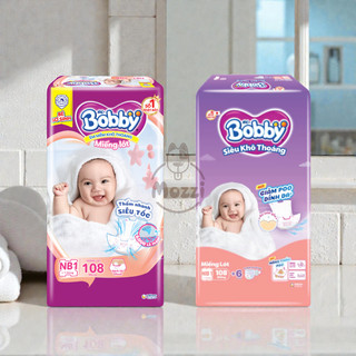   Bịch 108 Miếng   Miếng lót dán tã quấn vải Bobby cho chó đực 
