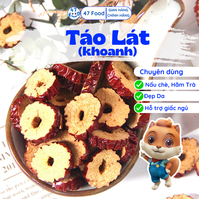 100g Táo Đỏ Cắt Lát Sấy Khô Loại I 47Food