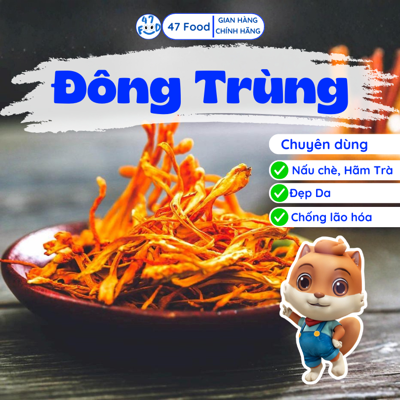 30g Đông Trùng Hạ Thảo Hữu Cơ 47Food