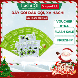  Dầu gội xả Hachi Việt Nam ngăn rụng tóc giảm gàu ngứa  - Dây 12 gói 6ml 