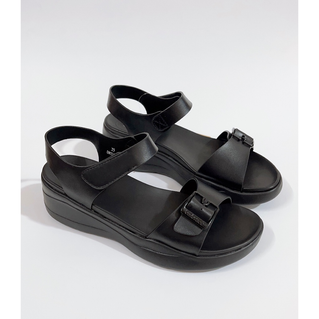 (Ảnh thật) Dép quai hậu Bitis nữ da đế xuồng quai dán cài khuy, dép quai hậu Bitis nữ