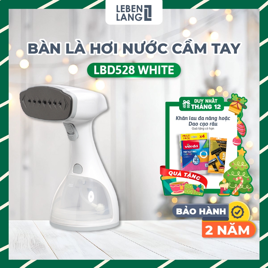 [Best]Bàn Ủi Hơi Nước Cầm Tay Lebenlang LBD528 1500W Bình Nước 300ml, Thương Hiệu Đức Bảo Hành 2 Năm