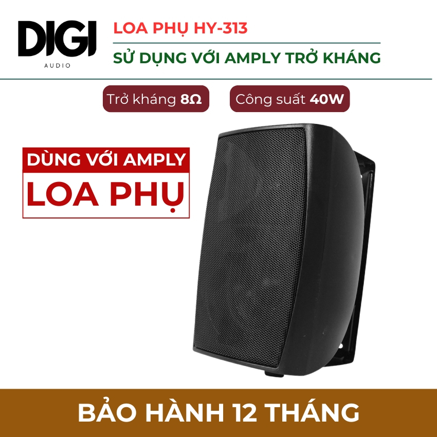 Loa Treo Tường HY313, Loa Treo Tường Dùng Với Amply, Loa Phụ HY313 Chuyên Dùng Cho Nhà Hàng, Spa