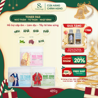  Toner Pad S:kin Heritage 63 miếng hỗ trợ cấp ẩm tẩy tế bào dịu nhẹ giúp làm sáng và đều màu da 
