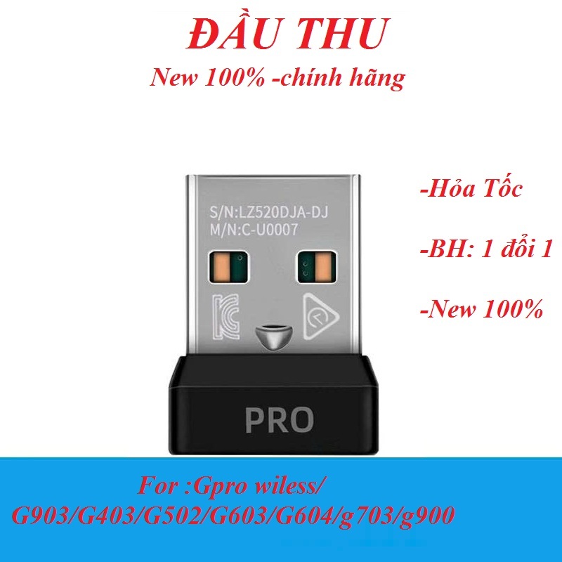 Đầu Thu USB Receiver dùng cho Logitech GPro Wireless, G403, G502, G603, G703, G903
