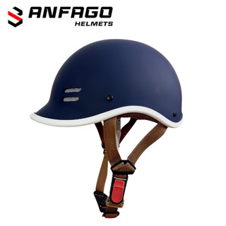 Nón bảo hiểm nửa đầu cá heo chất liệu ABS an toàn - Cá tính, phù hợp cho cả nam và nữ, freesize cho vòng đầu từ 52-57cm