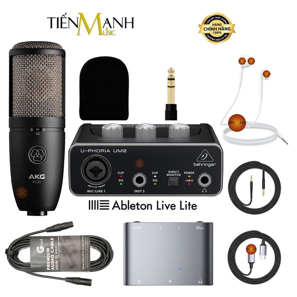 [Chính Hãng] Full Bộ Mic Hát Live Stream Thu Âm Micro AKG 4120 & Soundcard Livestream Điện Thoại Máy