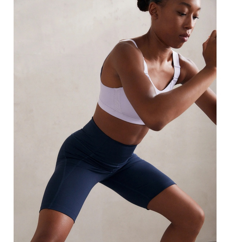 [SIZE S] Quần legging ngố thể thao nữ tập gym yoga chất liệu êm mềm co giãn đa chiều màu ghi xám hàn