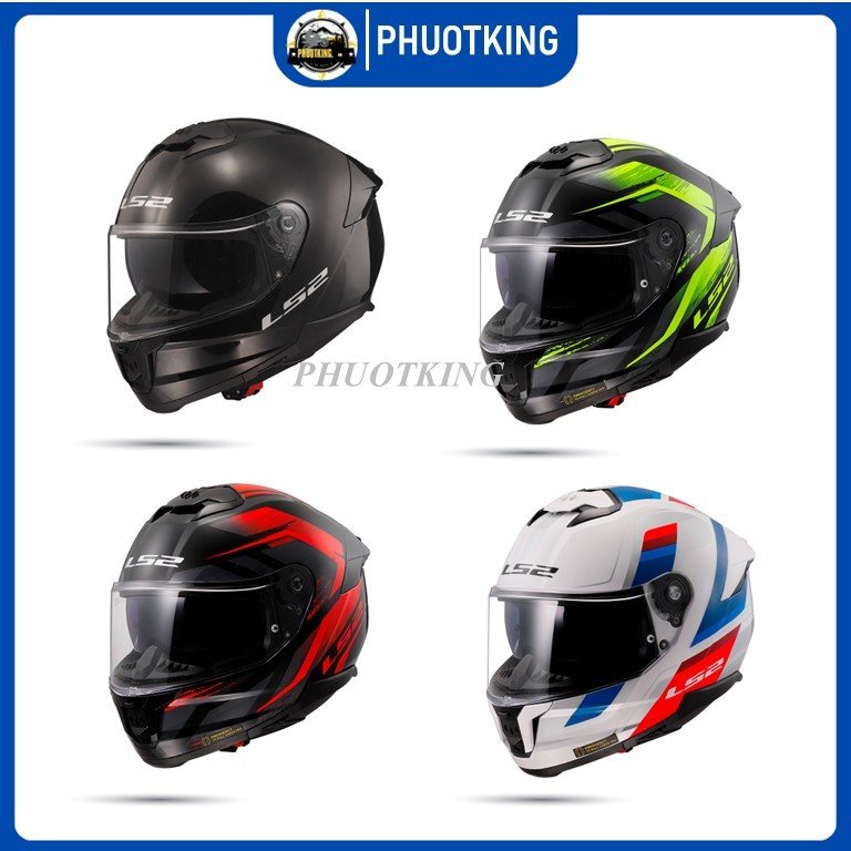 [Có pinlock] Mũ bảo hiểm fullface hai kính LS2 FF808 Stream II