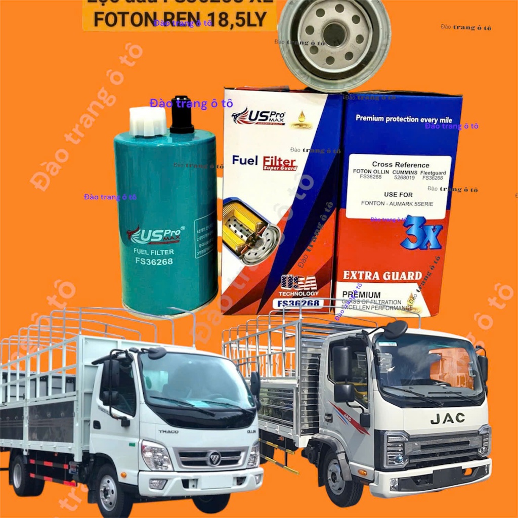 Lọc Diesel FS36268 cho xe Foton thaco olin Jac N200S N350S lọc tách nước động cơ xe ô tô lọc PRO