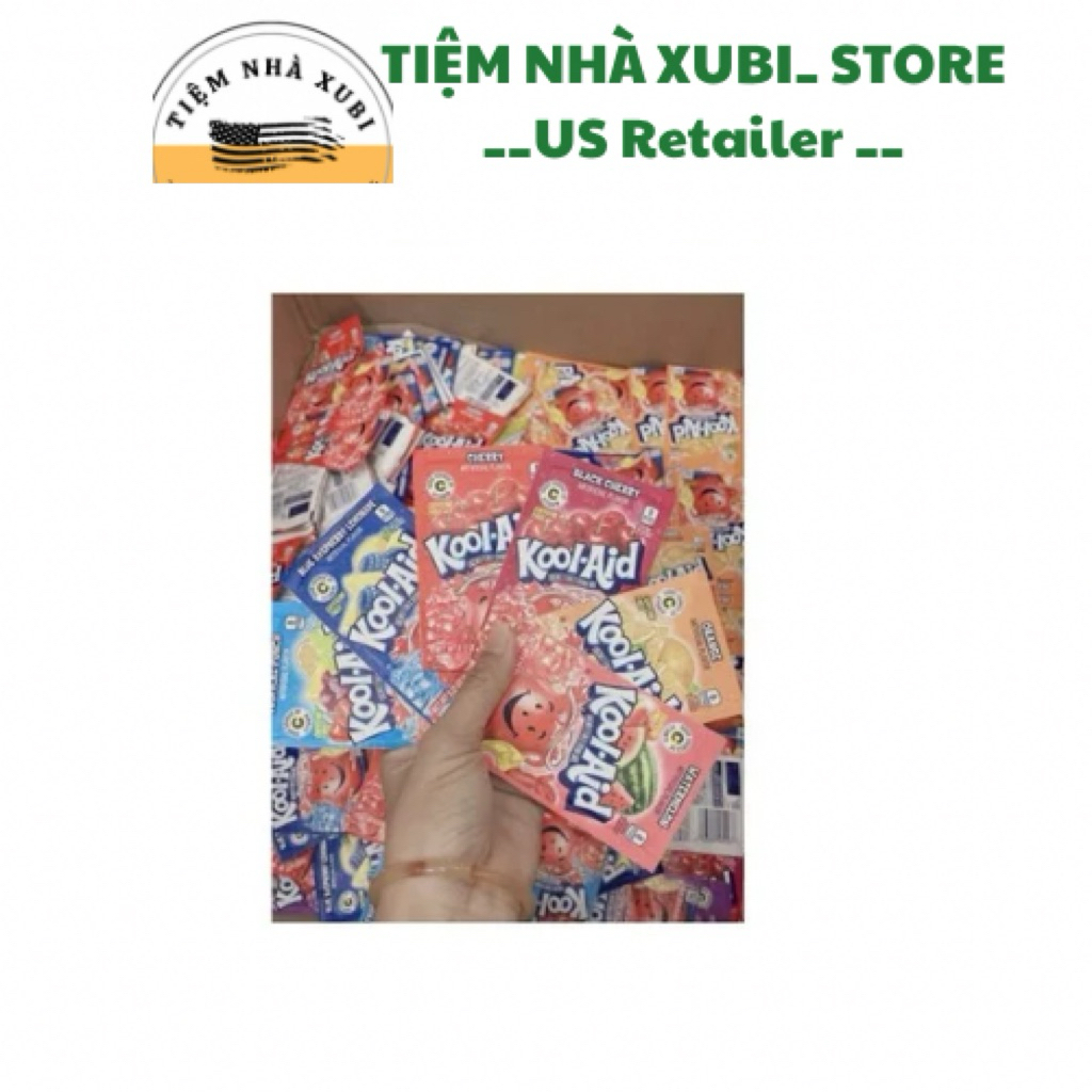 SET Bột Pha Nước Trái Cây Kool Aid Gói 4.5gr{ MIX 5 VỊ}