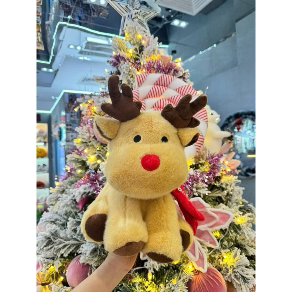 Gấu Bông Tuần Lộc Giáng Sinh 2025 Quà Tặng Jollibee