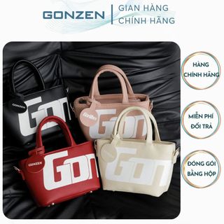  Túi Tote Nam Nữ Xách Tay Đeo Chéo Size Nhỏ Vải Da PU Cao Cấp Túi Xách Nữ Mini Hàn Quốc Form Đứng Cứng Cáp_GONZEN TX26 