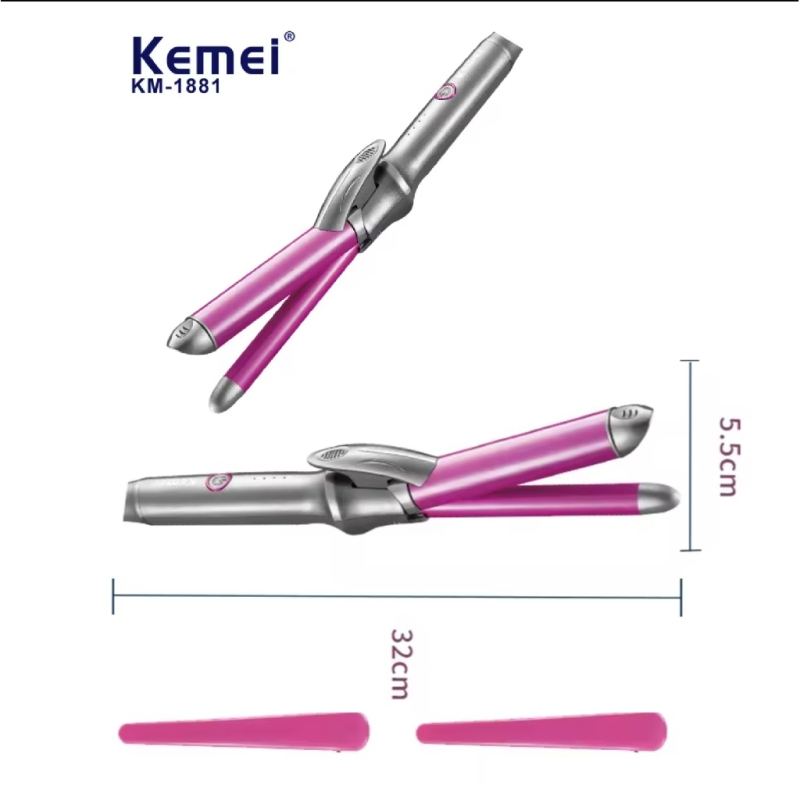 Máy Uốn Tóc Uốn Keimei Km-1881. Máy Uốn Tóc Được 2 Size 16 Và 22