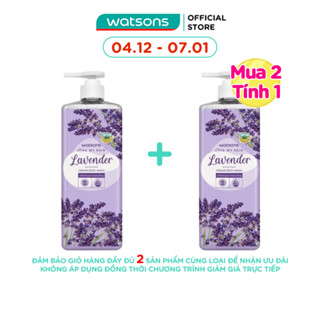  Kem Tắm Watsons Love My Skin Lavender Scented Cream Body Wash 700ml 1000ml 