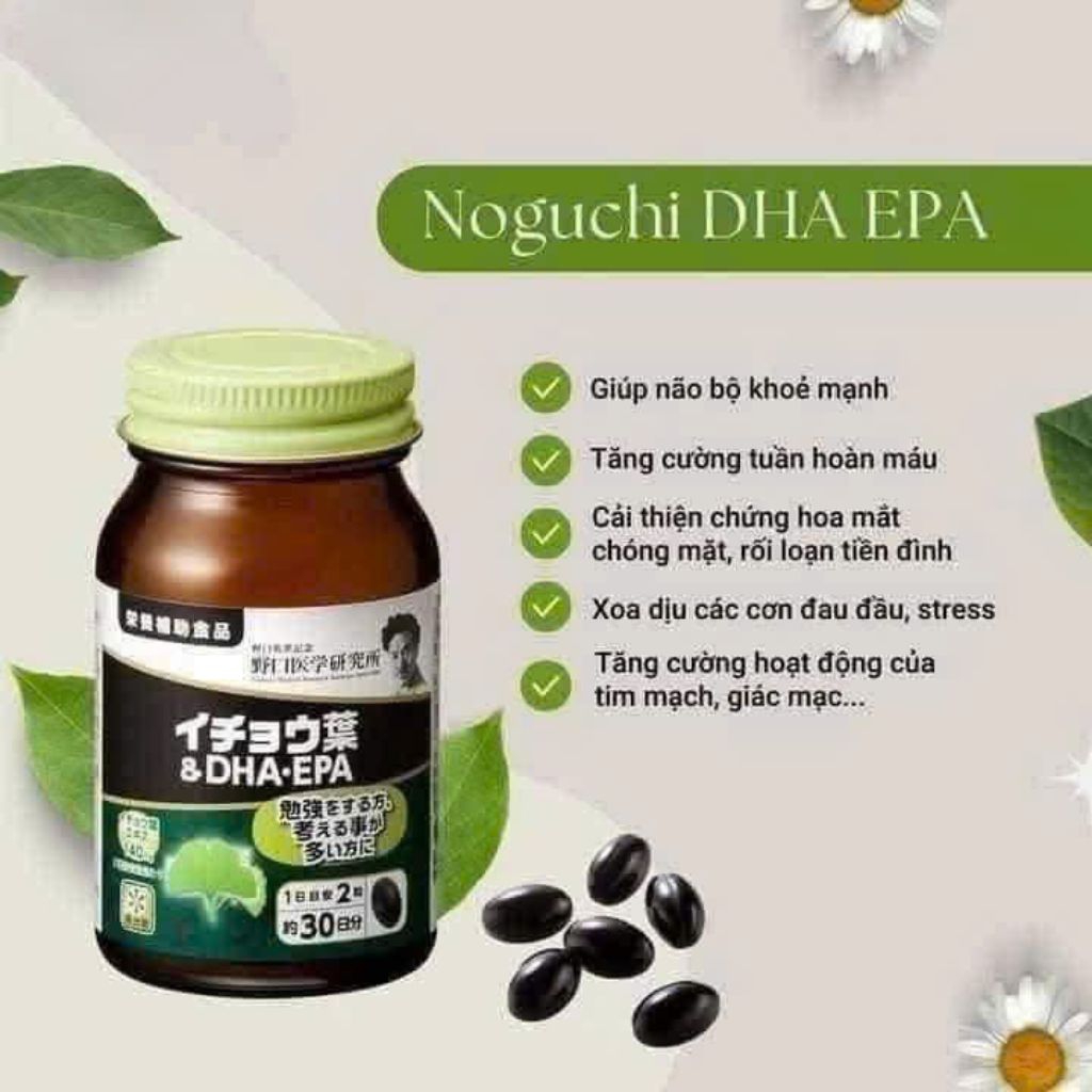 Viên uống Noguchi Ginkgo Biloba & DHA/EPA.