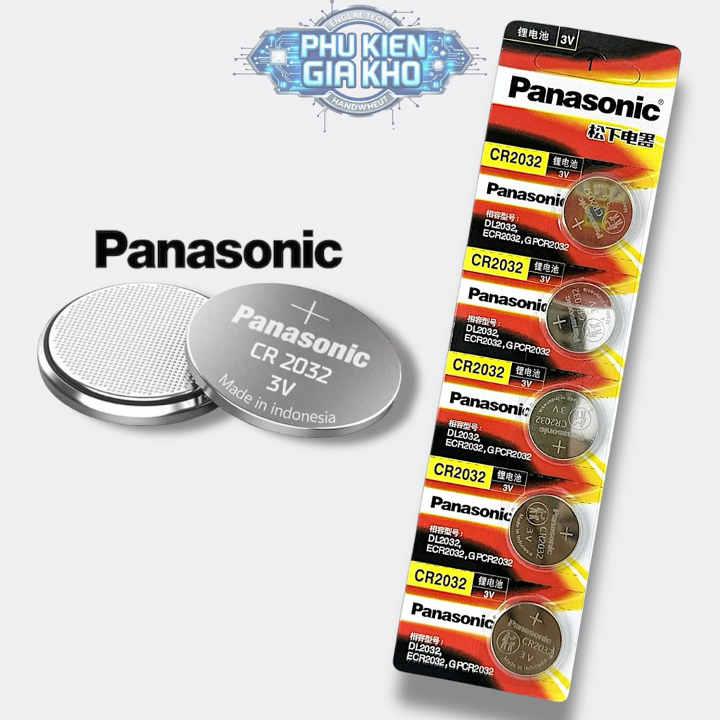 [Vỉ 5 Viên] Pin PANASONIC vàng - Pin Đồng Hồ Lithium 3V Chất Lượng Cao, Bền Bỉ