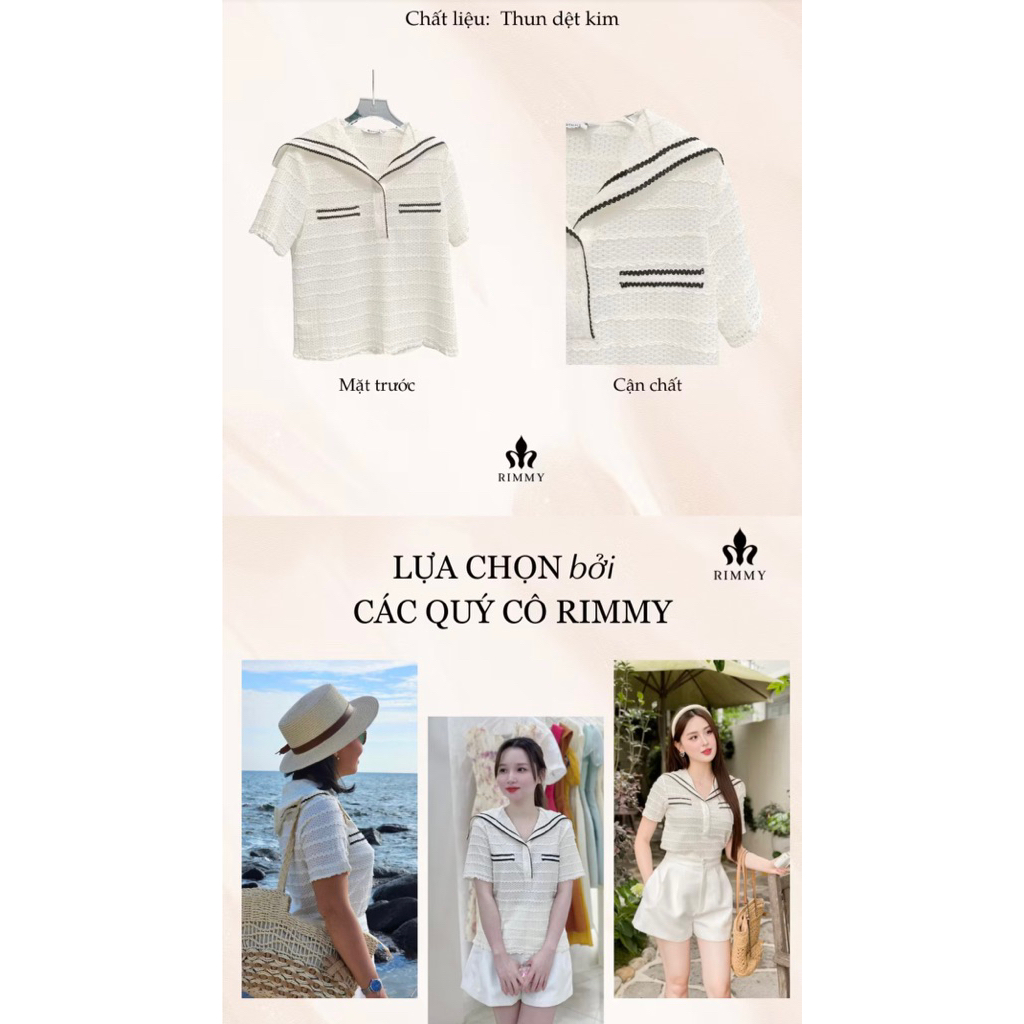 Áo nữ dệt kim cao cấp thoáng mát chống nhăn RIMMY - HILDA Shirt