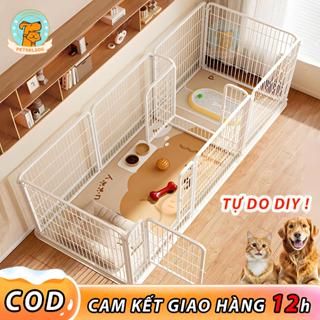  🐶Petorldog😽 Quây chuồng chó Bộ 6 tấm dễ dàng Lắp đặt Hàng Rào Chó Siêu Rộng Phù Hợp Mọi Giống Chó 