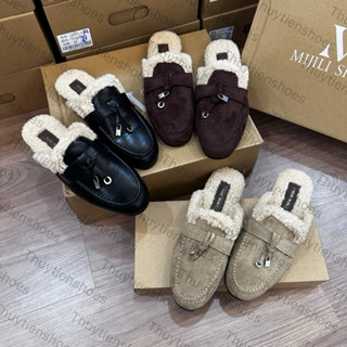  Sục Nữ Thời Trang Da Lót Lông Cừu Êm Mềm Quai Dây Khoá. Thuytienshoes  W650-2  