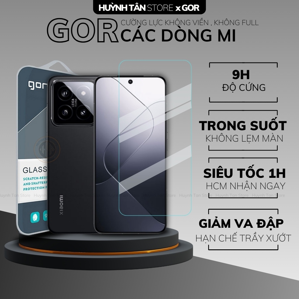 Cường lực gor mi 14 13 13t 12t 11t 10t pro 11 lite k70 k60 ultra k50 k40 gaming k30 k20 note 11 10 9